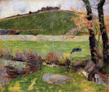 Paul Gauguin : A Meadow on the Banks of the Aven